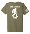 HHD 373rd MI BN Unisex Triblend Short Sleeve Tee with Right Sleeve Flag