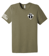 HHD 373rd MI BN Unisex Triblend Short Sleeve Tee with Right Sleeve Flag