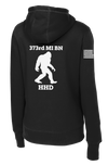 HHD 373rd MI BN Ladies Poly/Cotton Blend Hoodie with Right Sleeve Flag