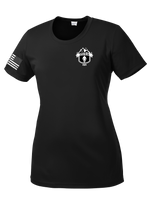 HHD 373rd MI BN Ladies Competitor Tee with Right Sleeve Flag