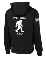 HHD 373rd MI BN Poly/Cotton Blend Hoodie with Right Sleeve Flag