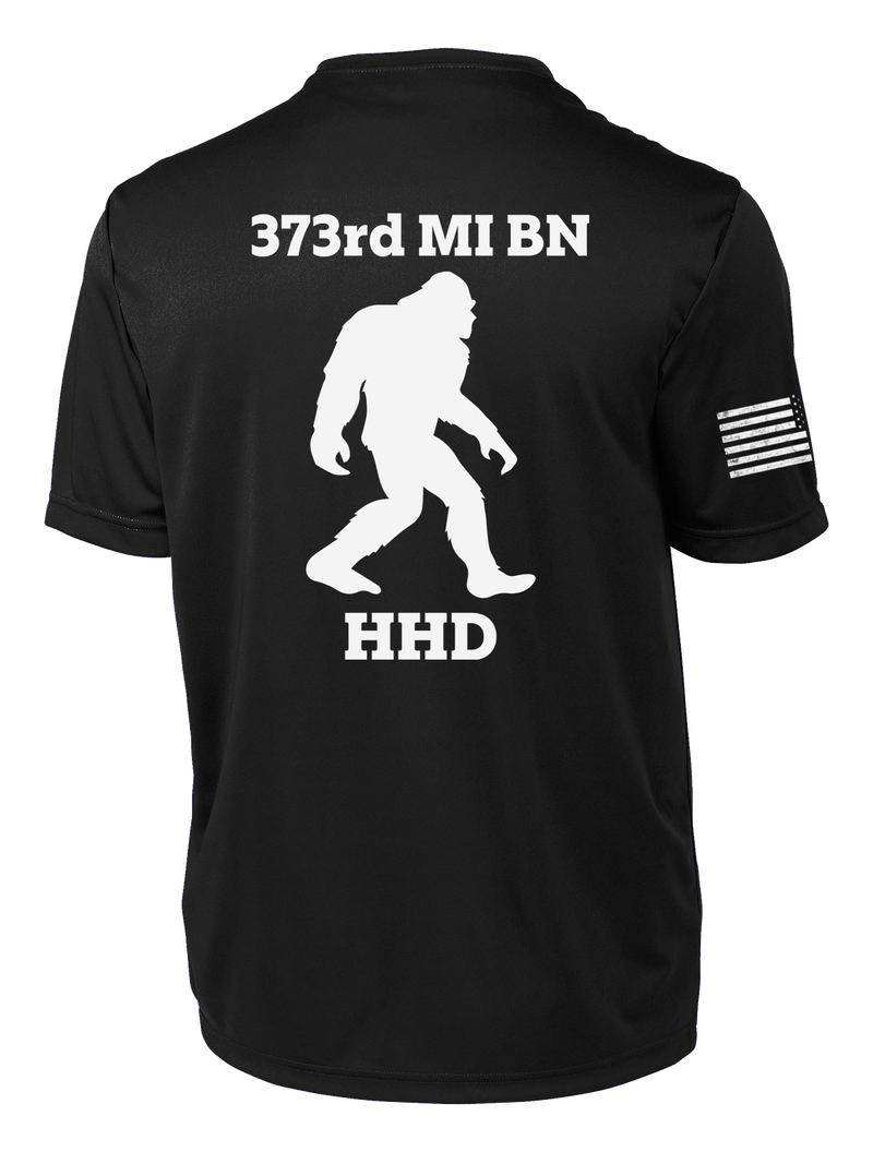 HHD 373rd MI BN Competitor Tee with Right Sleeve Flag
