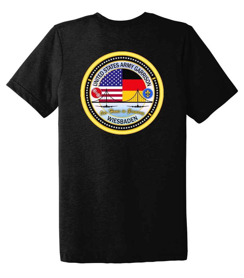 Department of Public Works USAG Wiesbaden Unisex Triblend Short Sleeve Tee