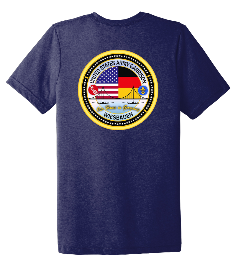 Department of Public Works USAG Wiesbaden Unisex Triblend Short Sleeve Tee