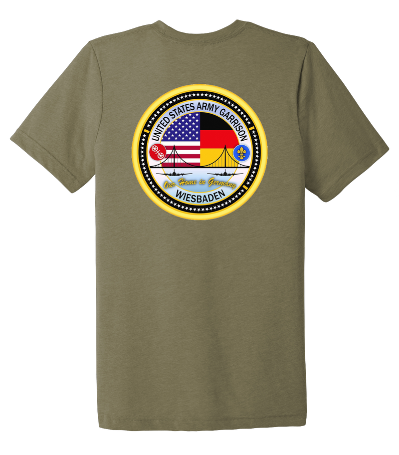 Department of Public Works USAG Wiesbaden Unisex Triblend Short Sleeve Tee