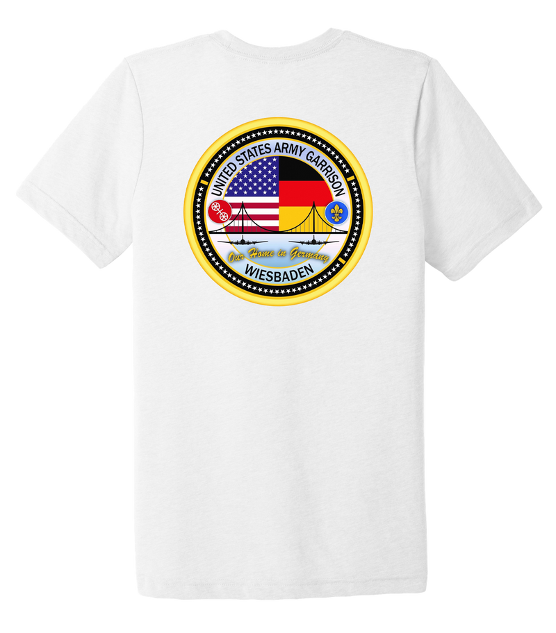 Department of Public Works USAG Wiesbaden Unisex Triblend Short Sleeve Tee