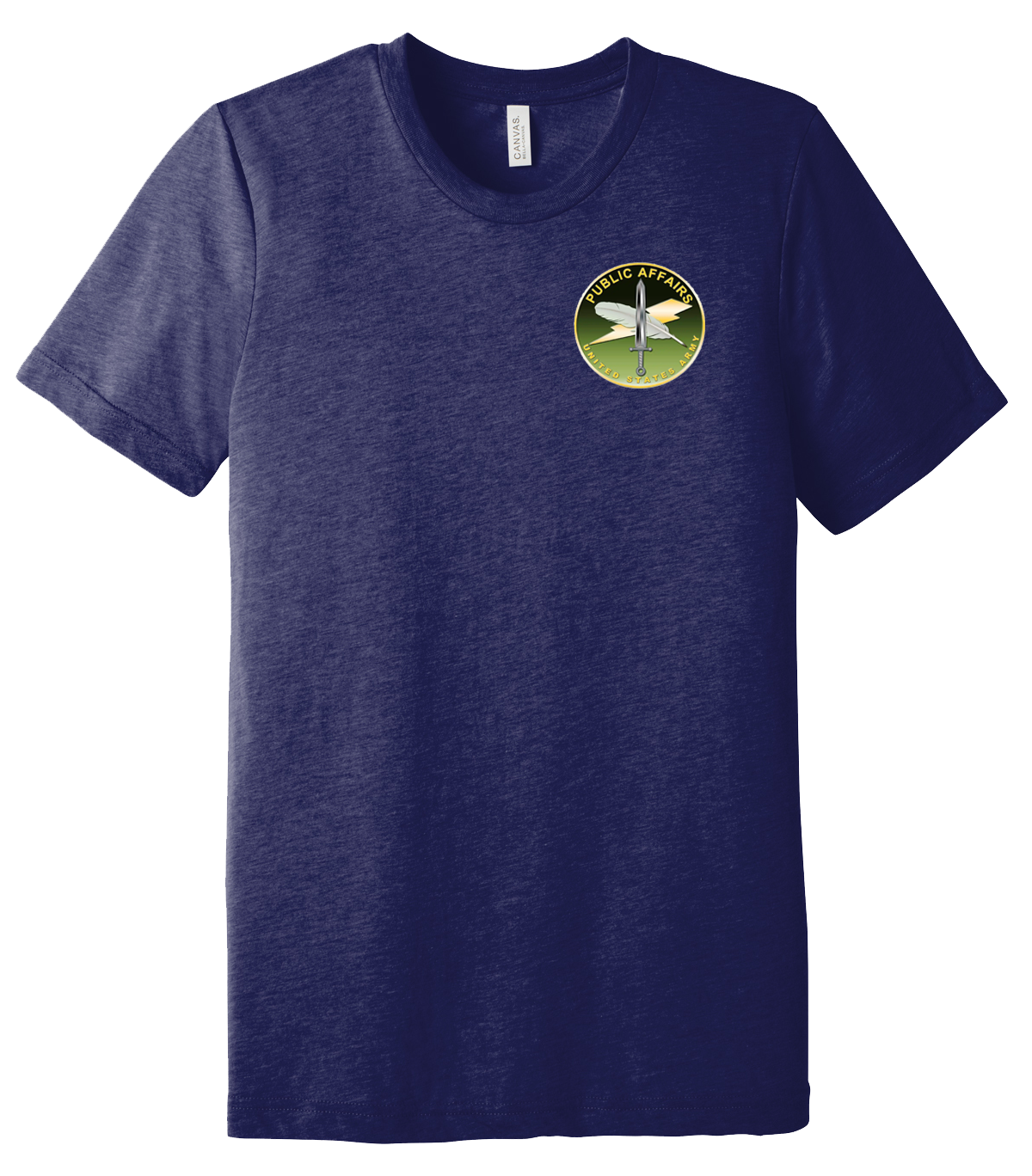 Public Affairs USAG Wiesbaden Unisex Triblend Short Sleeve Tee