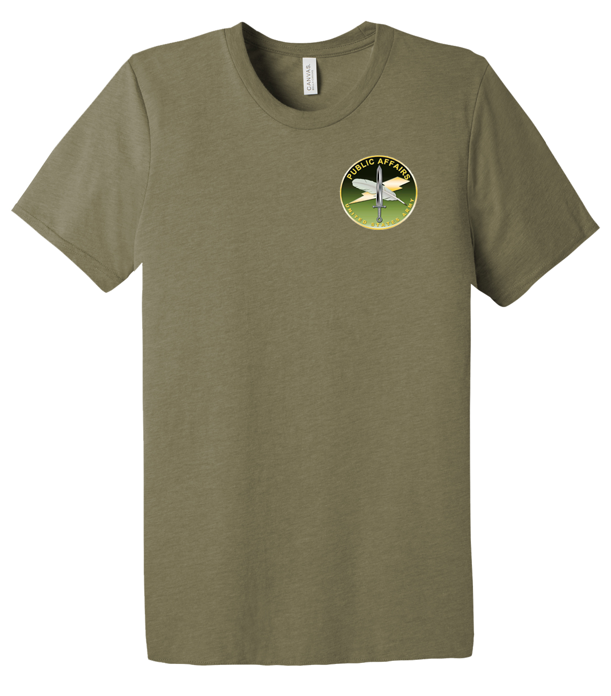 Public Affairs USAG Wiesbaden Unisex Triblend Short Sleeve Tee