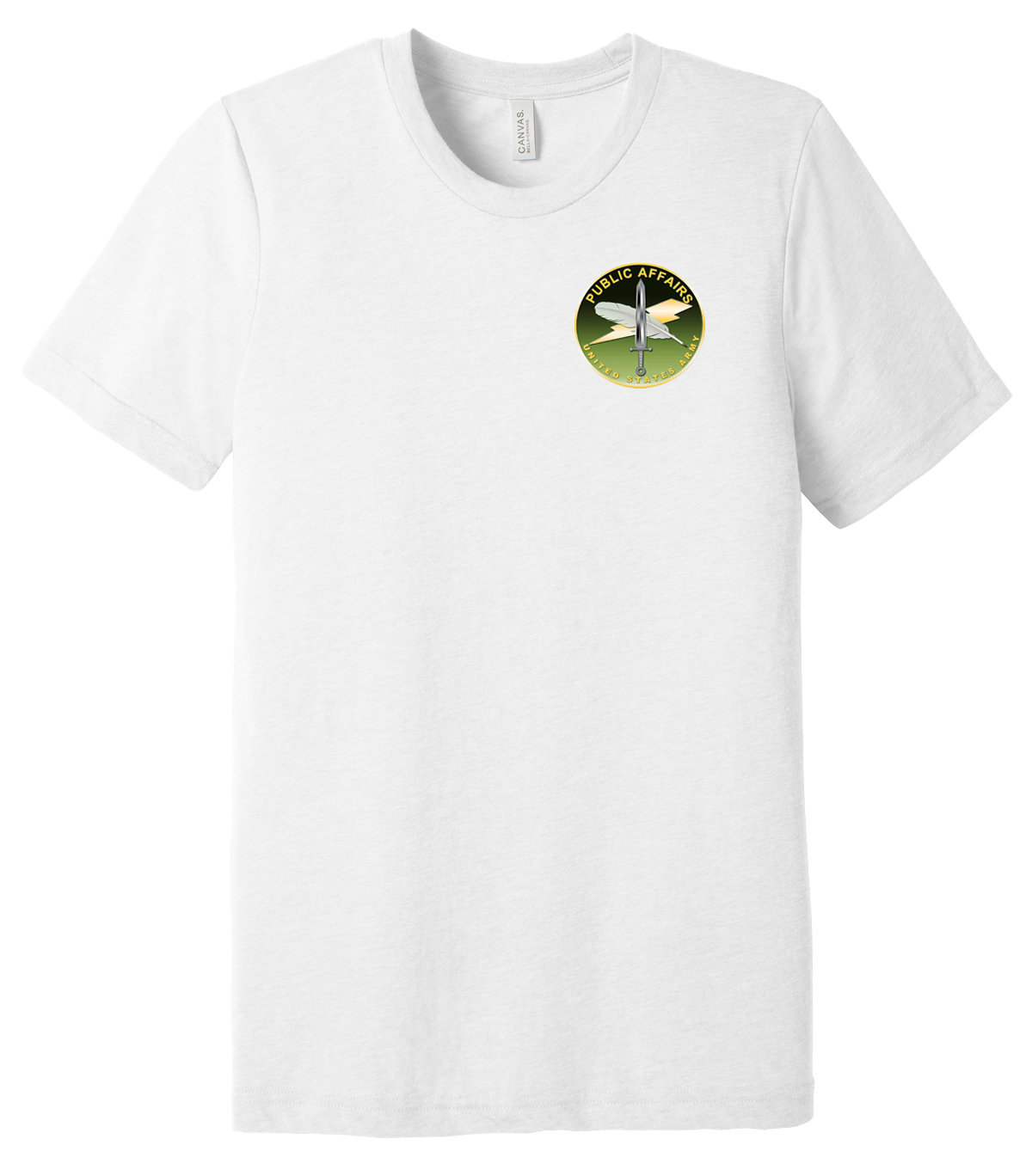 Public Affairs USAG Wiesbaden Unisex Triblend Short Sleeve Tee