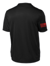 SODPAC Competitor Tee with Solid Red Flag on Right Sleeve