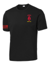 SODPAC Competitor Tee with Solid Red Flag on Right Sleeve