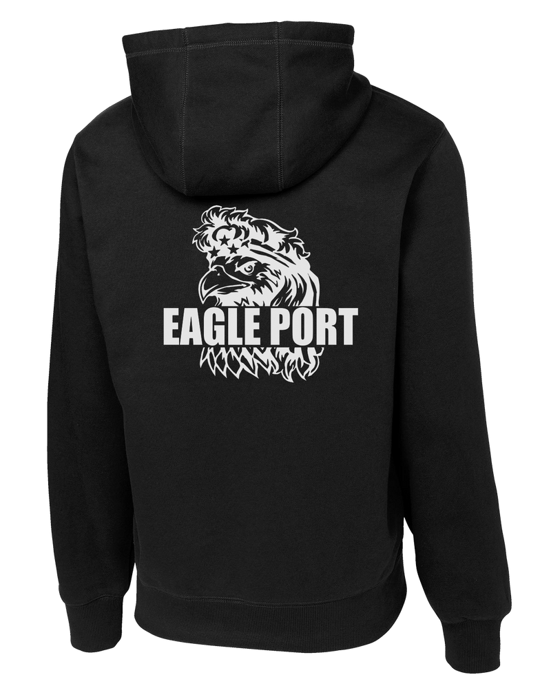 62D Aerial Port Squadron Poly/Cotton Blend Hoodie Eagle Port with Headband on Eagle