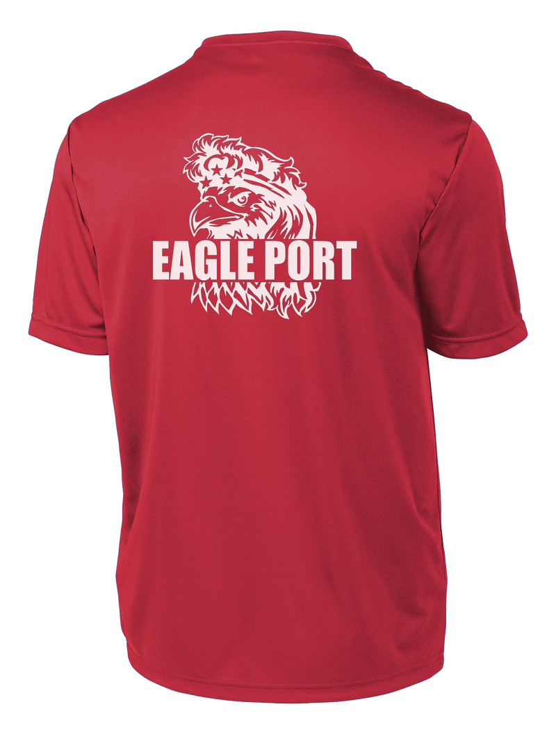 62D Aerial Port Squadron Competitor Tee Eagle Port with Headband on Eagle