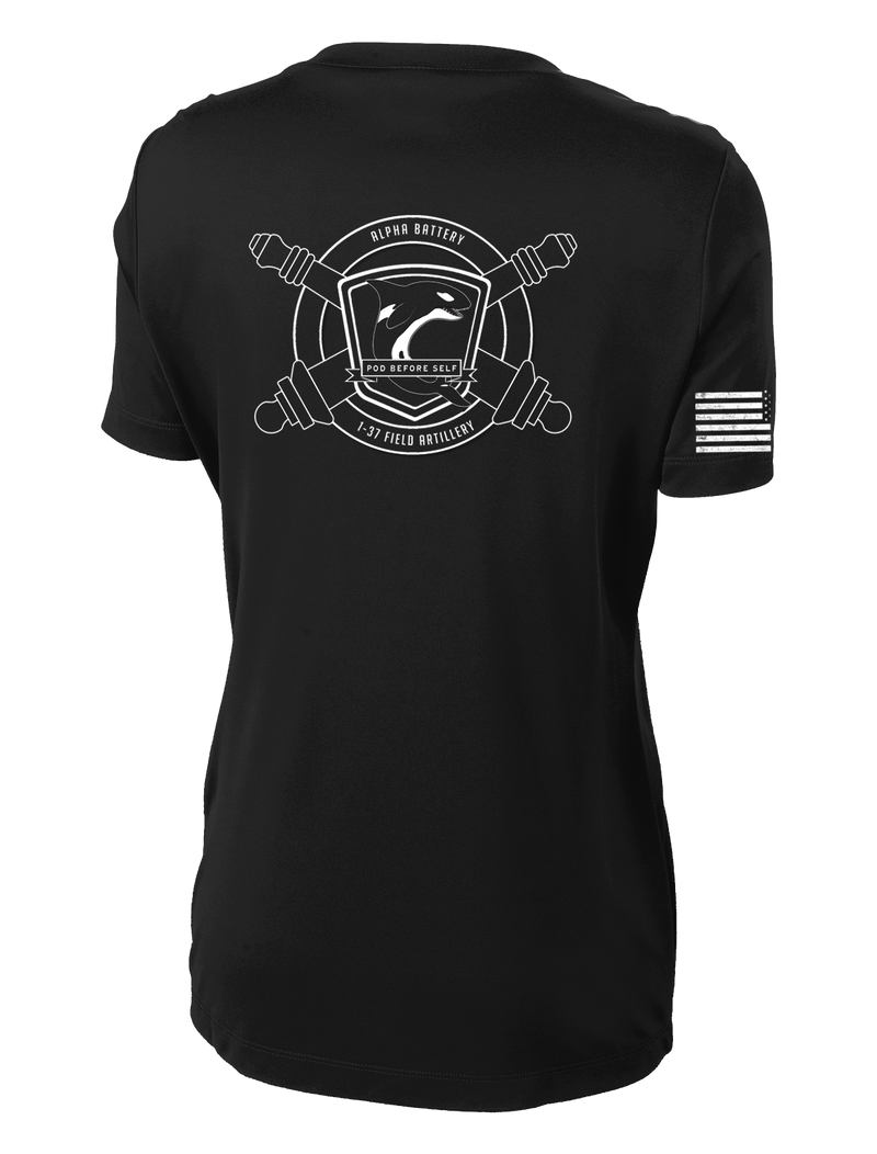 THROWBACK A Battery 1-37 FA Ladies Competitor Tee