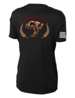 WSU ROTC Ladies Competitor Tee with Right Sleeve Flag