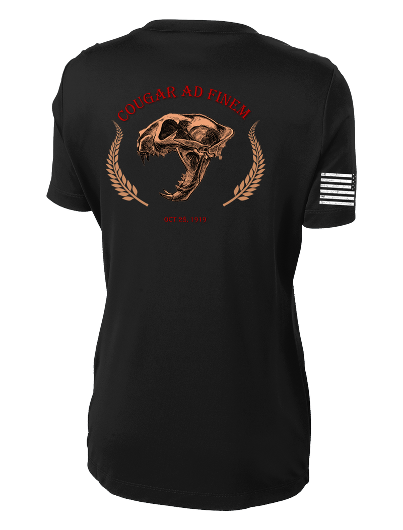 WSU ROTC Ladies Competitor Tee with Right Sleeve Flag