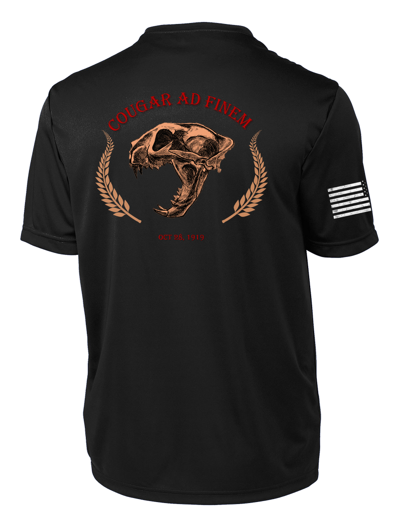 WSU ROTC Competitor Tee with Right Sleeve Flag