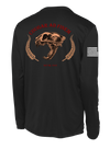 WSU ROTC Long Sleeve Competitor Tee with Right Sleeve Flag